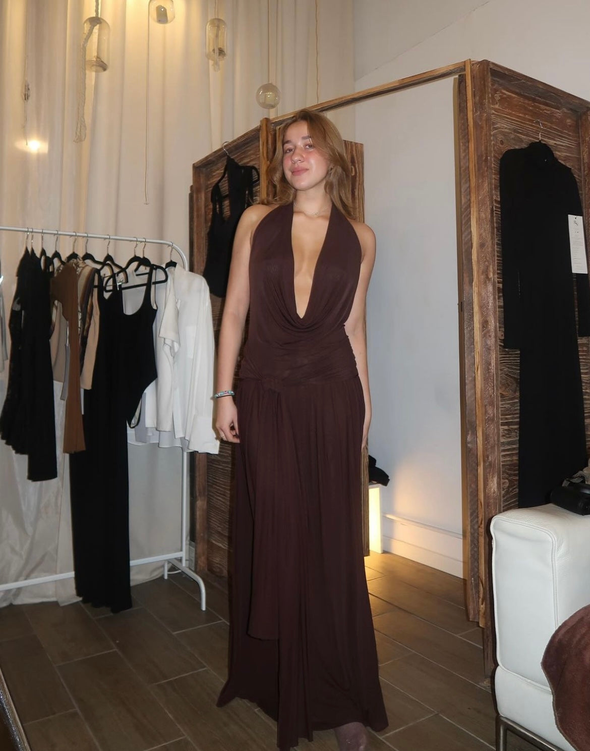 Raphaella Santana Hera Dress Brown