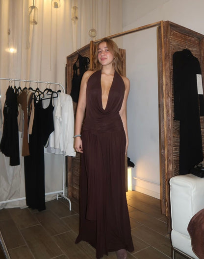 Raphaella Santana Hera Dress Brown