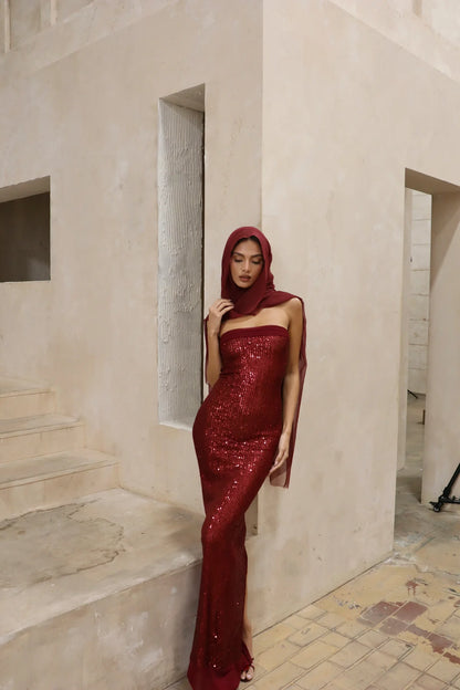 Fait Par Foucth Elizabeth Dress Ruby
