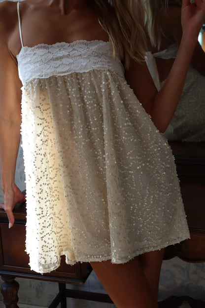 Fait Par Foutch Sophia Dress Ivory Sequin