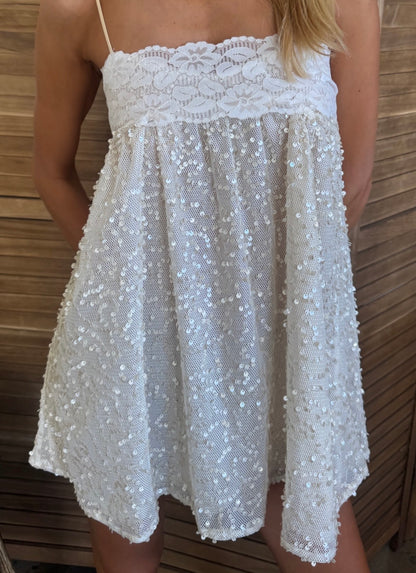 Fait Par Foutch Sophia Dress Ivory Sequin