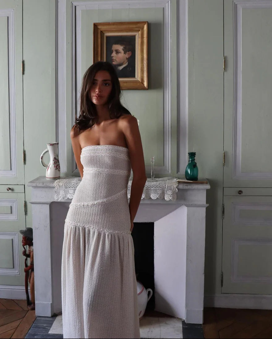 Fait Par Foutch Colette Dress Ivory