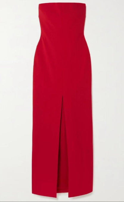 SELLING Solace London Bysha Strapless Red Maxi Dress