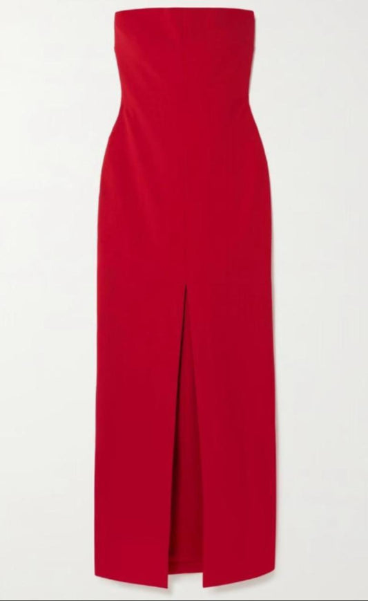 SELLING Solace London Bysha Strapless Red Maxi Dress