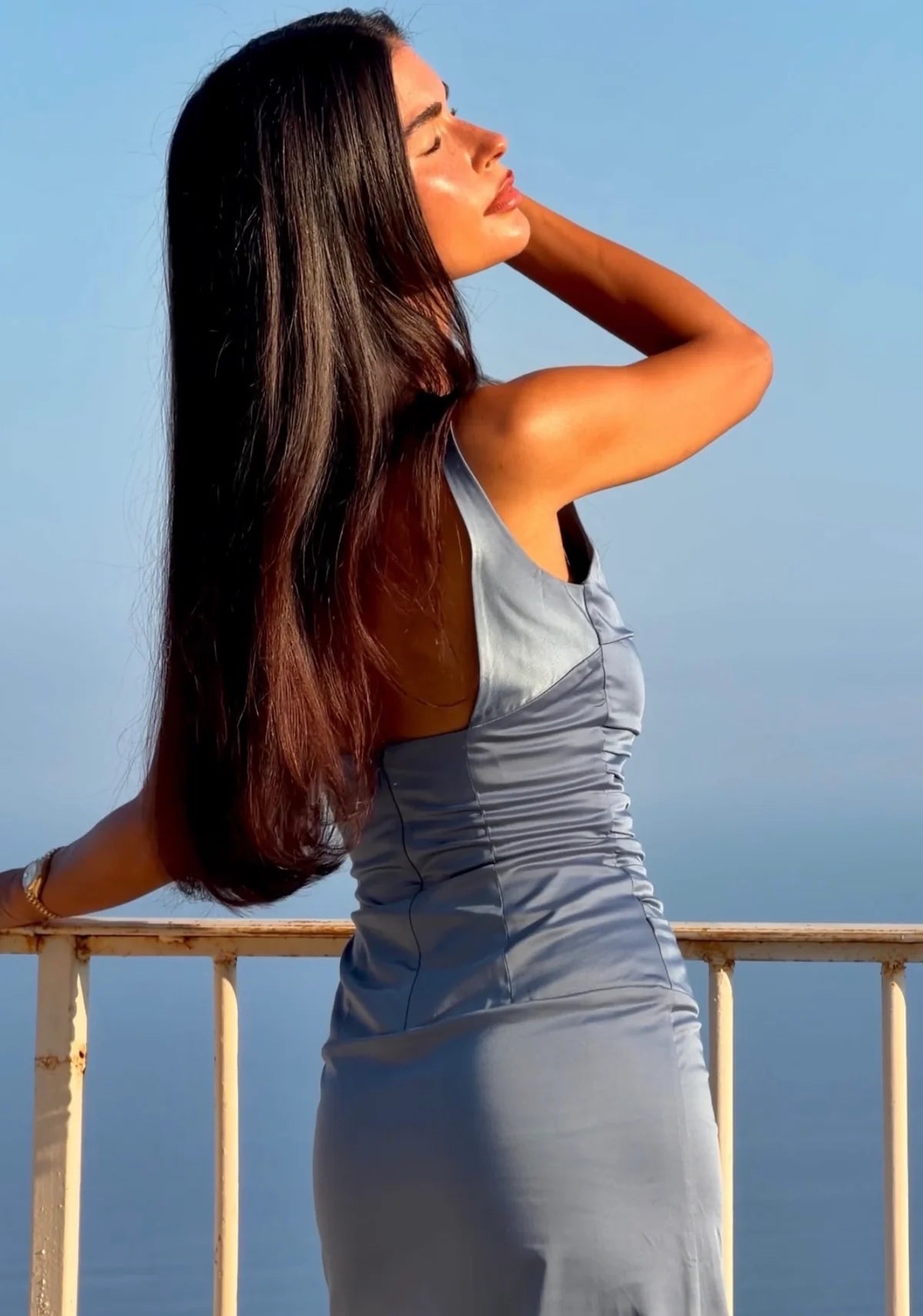 Ance Gria Atlein Gown Blue