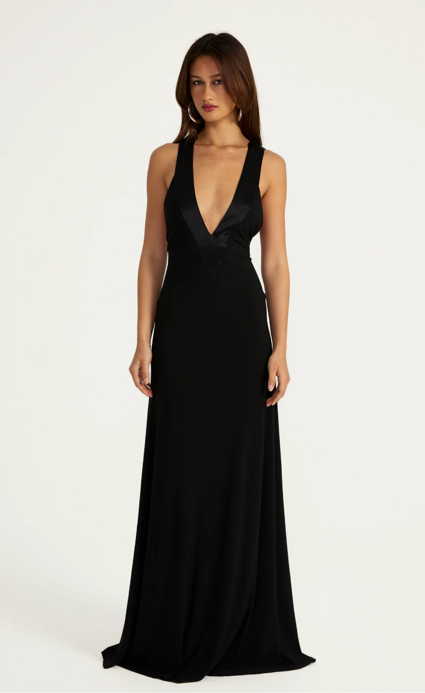 Ance Gria Rosa Gown Black