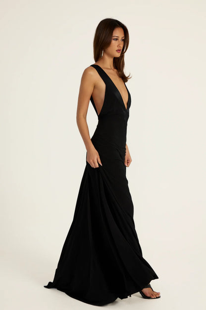Ance Gria Rosa Gown Black