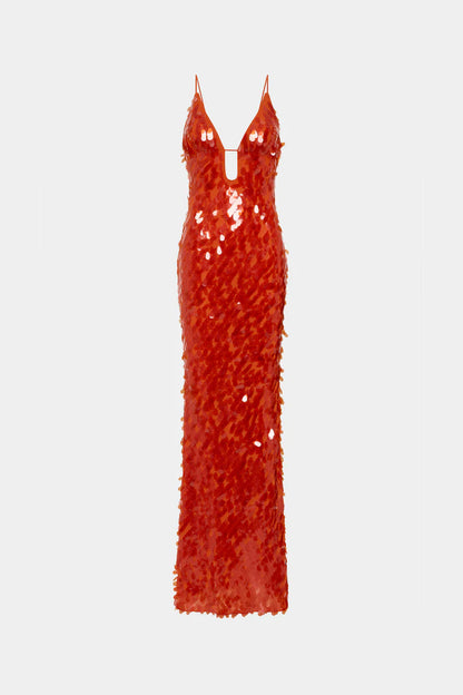 Misha Sapphire Sequin Maxi Dress
