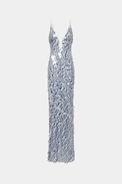 SELLING Misha The Sapphire Sequin Dress Dove Grey
