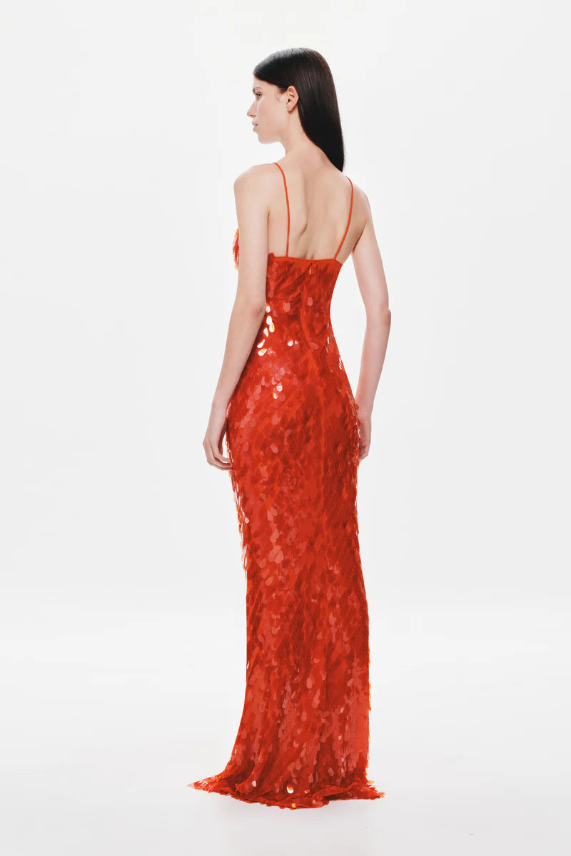 Misha Sapphire Sequin Maxi Dress