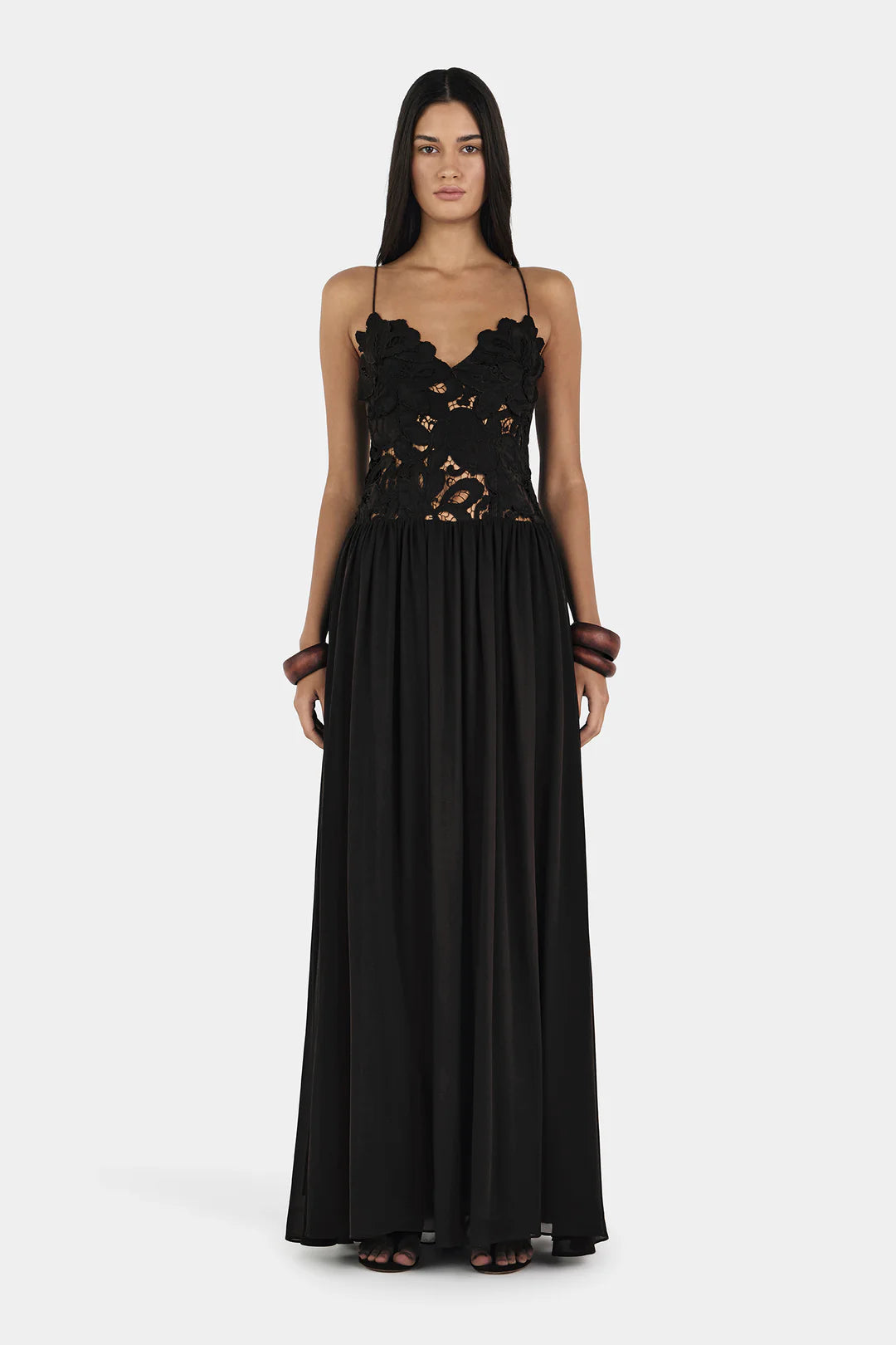 Hansen & Gretel Stephanie Maxi Dress Black – Celeb Style Hire