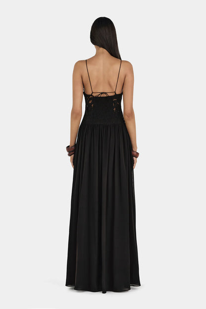 Hansen & Gretel Stephanie Maxi Dress Black
