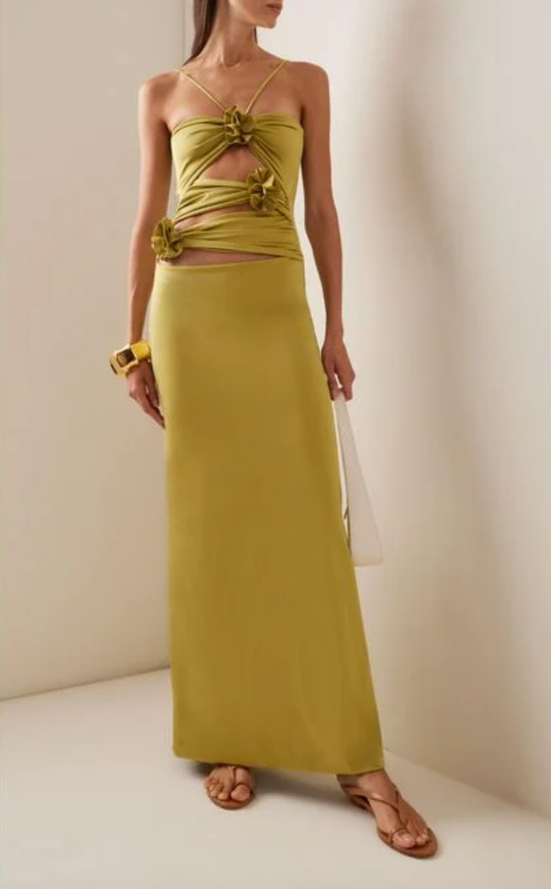 maygel coronel green dress Maygel Coronel Negrete Dress in Emerald Green