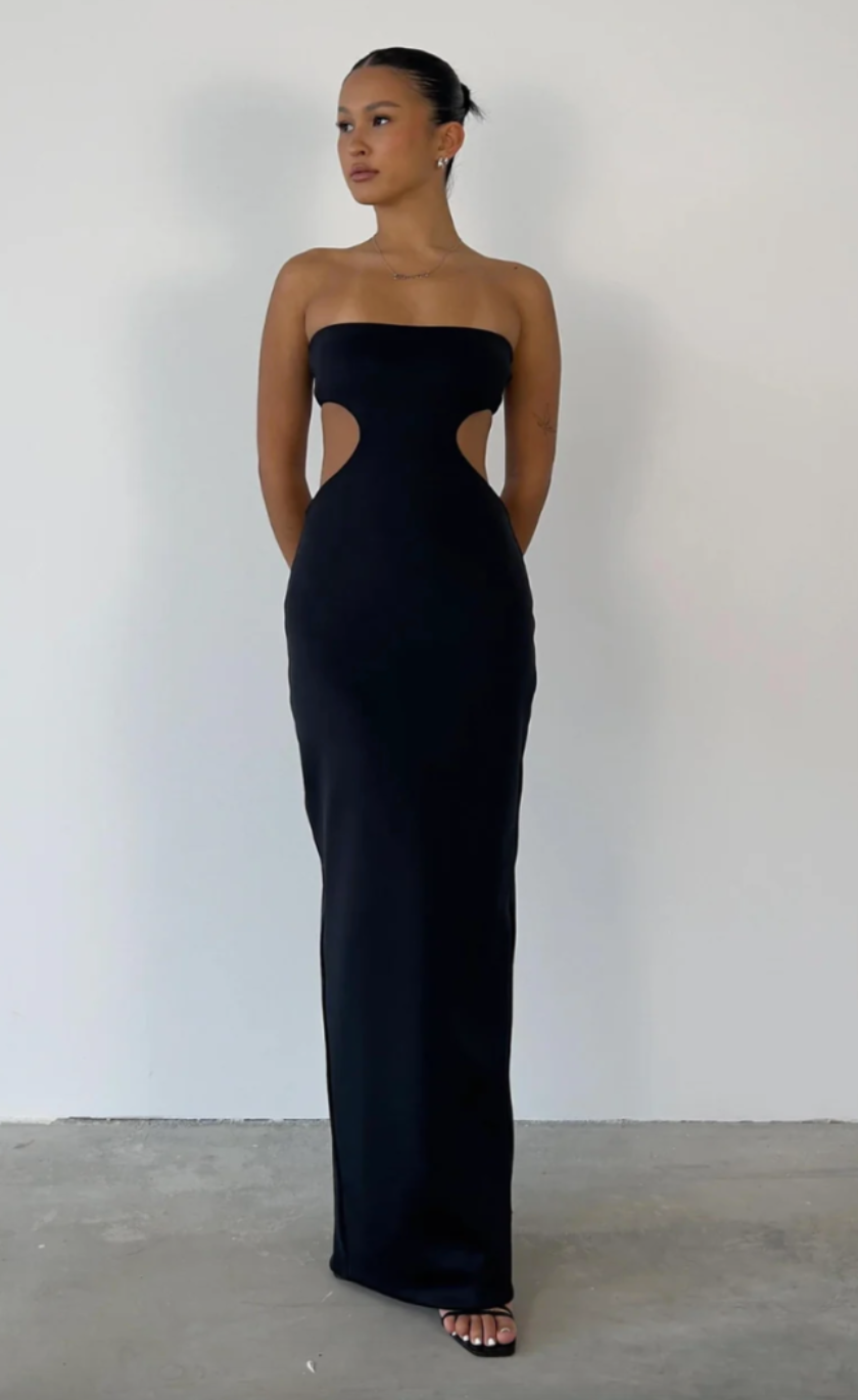 natalie rolt black dress Carmen Gown in Black