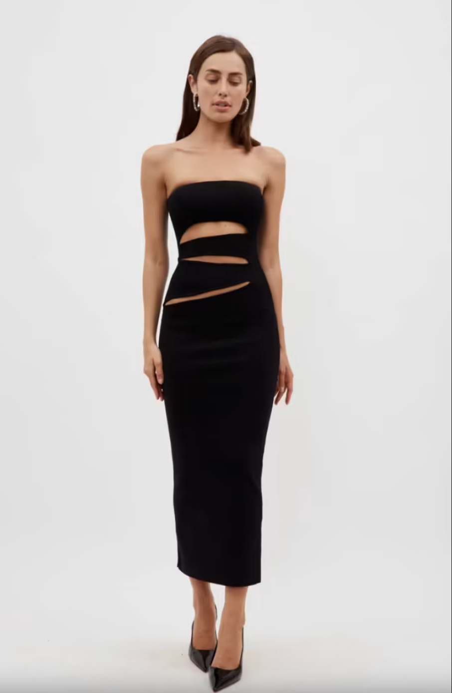 Christopher Esber Slashed Knit Strapless