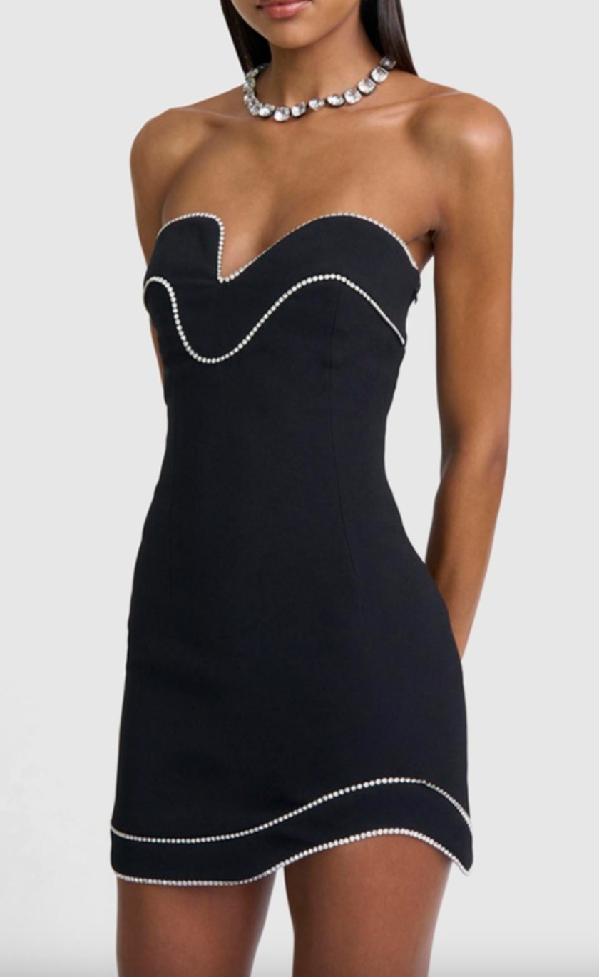 By Johnny Dia Diamond Wave Mini Dress