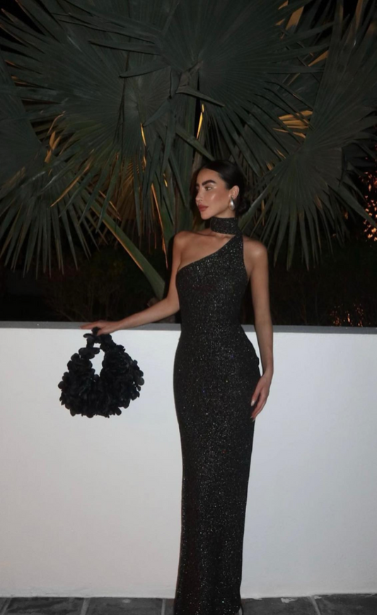 Asta Resort Jennifer Dress Charcoal Sequin