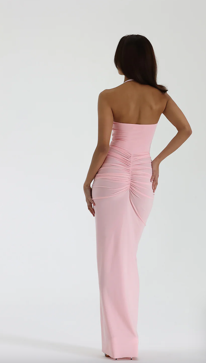 Natalie Rolt Shontae Gown Pink Blossom – Celeb Style Hire