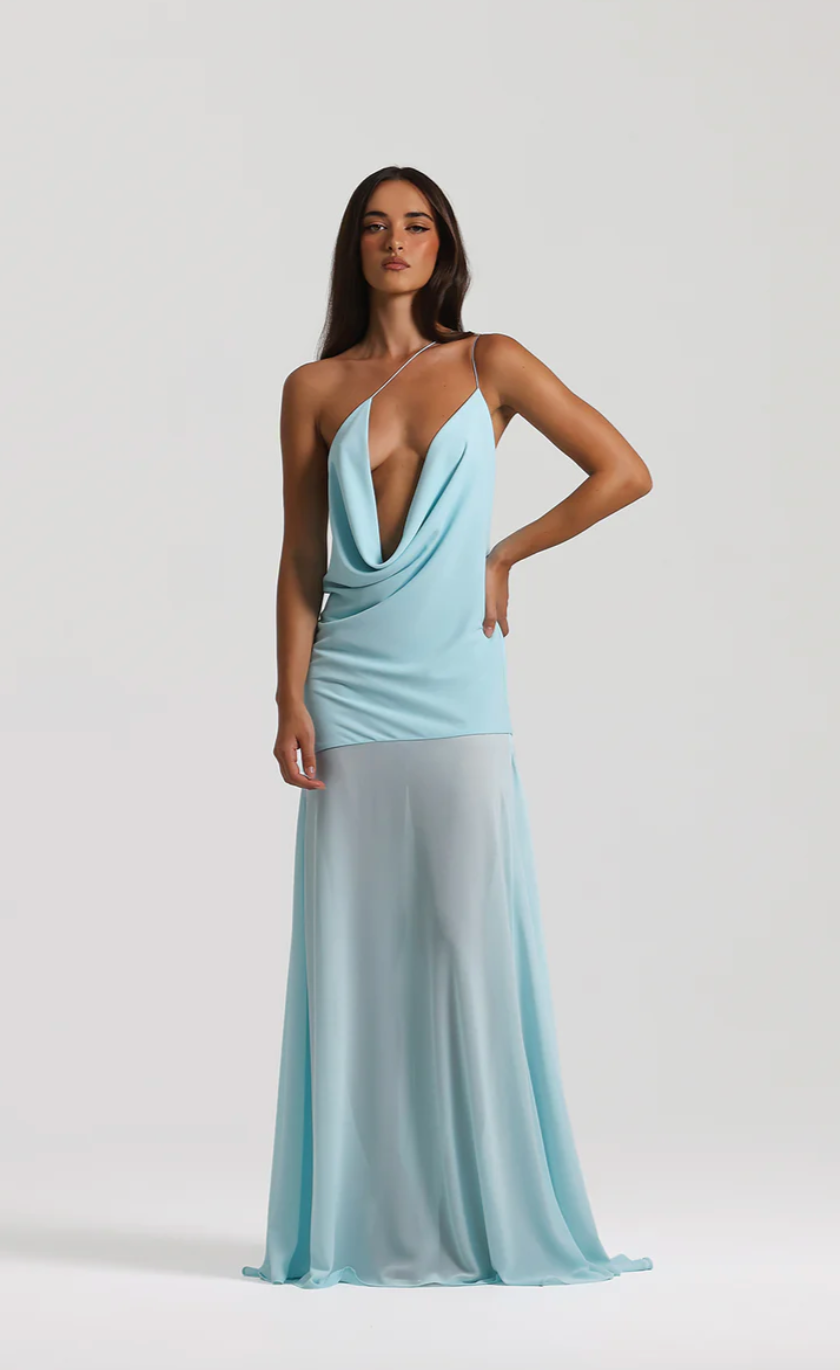 Natalie Rolt Dimity Gown Baby Bue