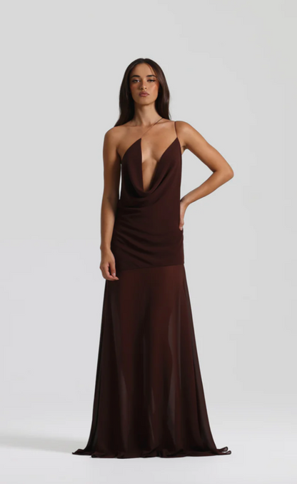 Natalie Rolt Dimity Gown Espresso