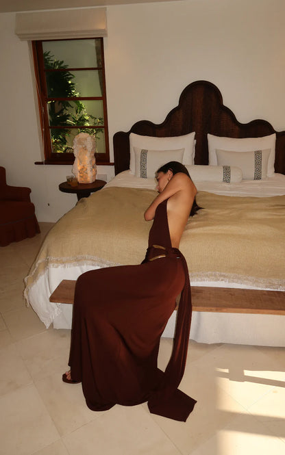 Ance Gria Gaia Gown Brown