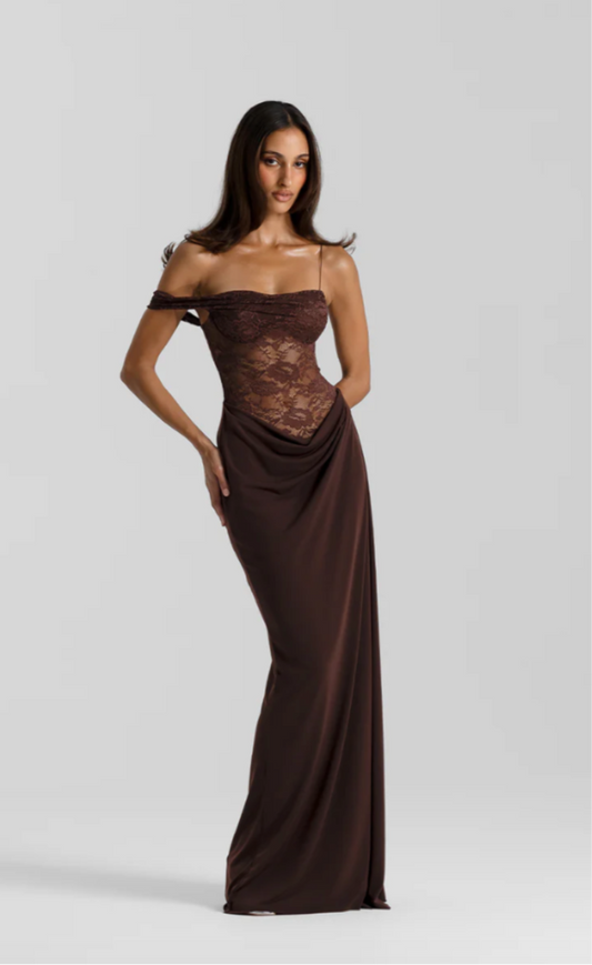 Natalie Rolt Sloane Dress Espresso