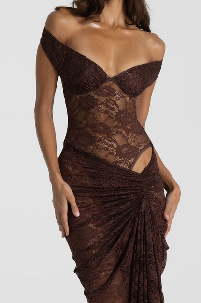 Natalie Rolt Aubrey Dress Espresso