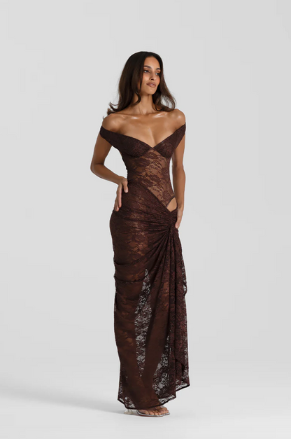 Natalie Rolt Aubrey Dress Espresso