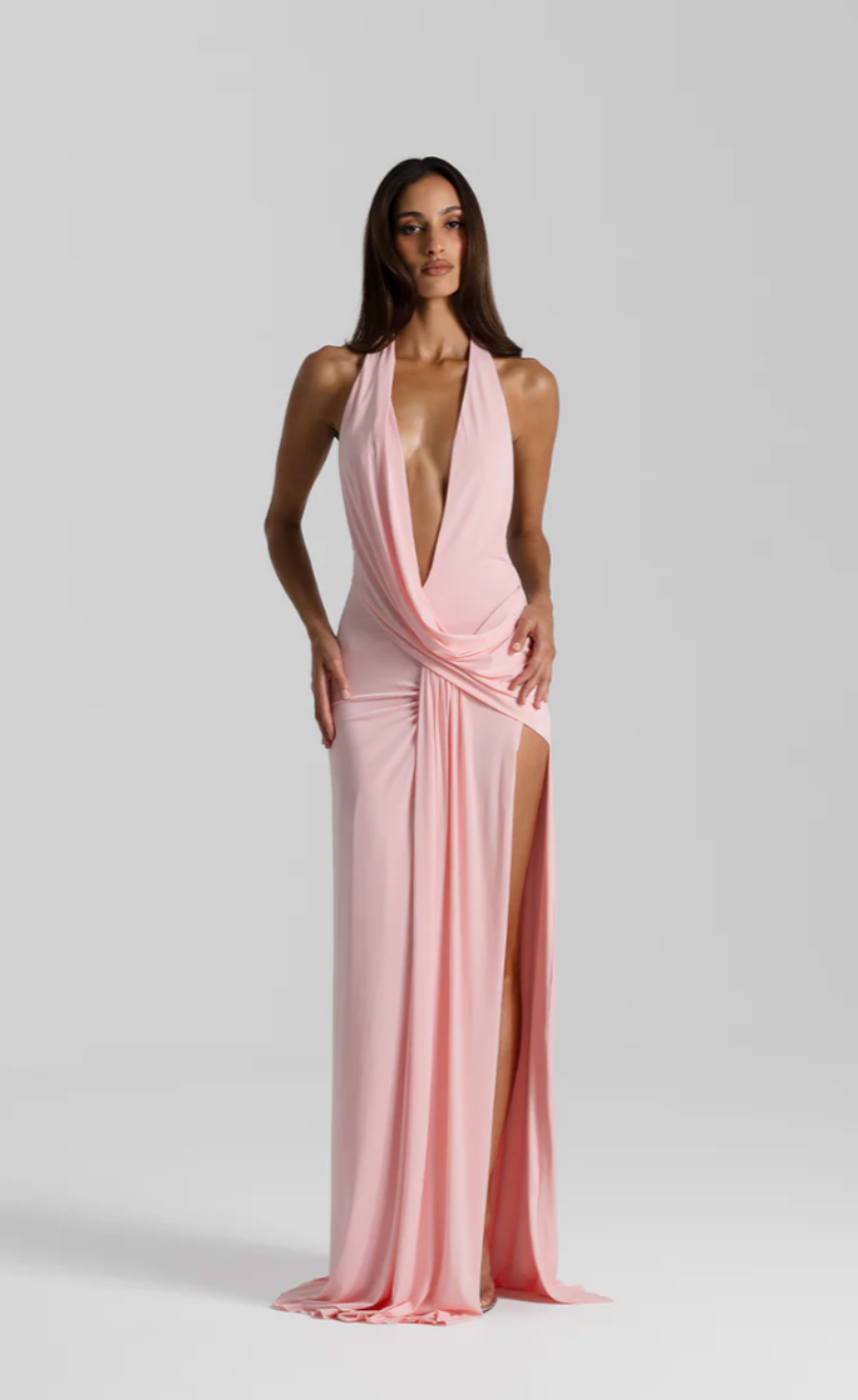Natalie Rolt Winona Gown Blossom Pink – Celeb Style Hire