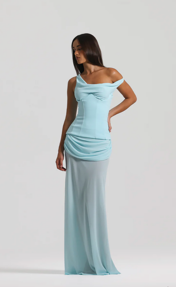 Natalie Rolt Cadence Gown Baby Blue – Celeb Style Hire
