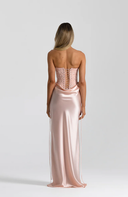 Natalie Rolt Verity Bustier + Evelyn Skirt Baby Pink