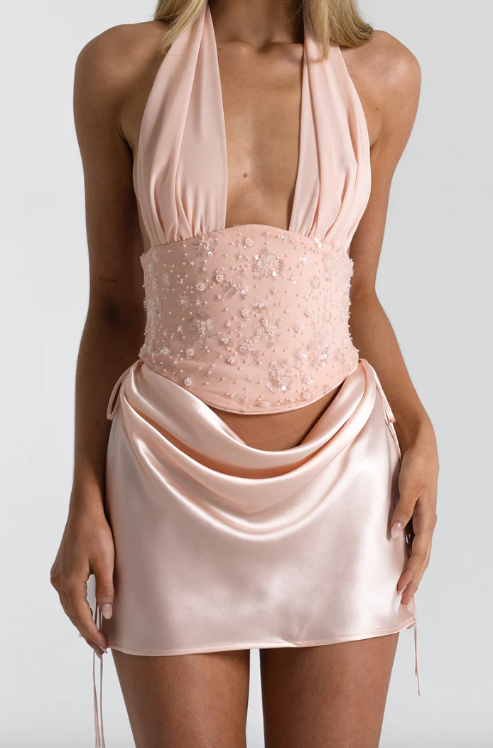 Natalie Rolt Bronte Top + Evelyn Mini Baby Pink