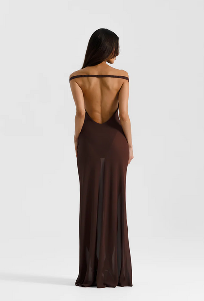 Natalie Rolt Brielle Dress Espresso