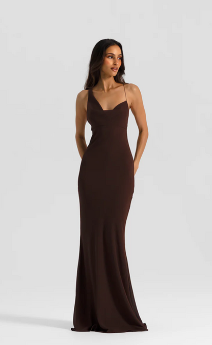 Natalie Rolt Hallie Gown Espresso