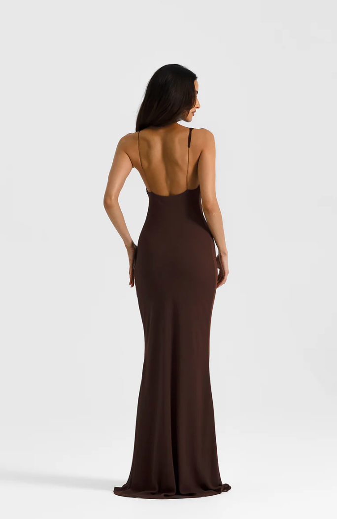 Natalie Rolt Hallie Gown Espresso