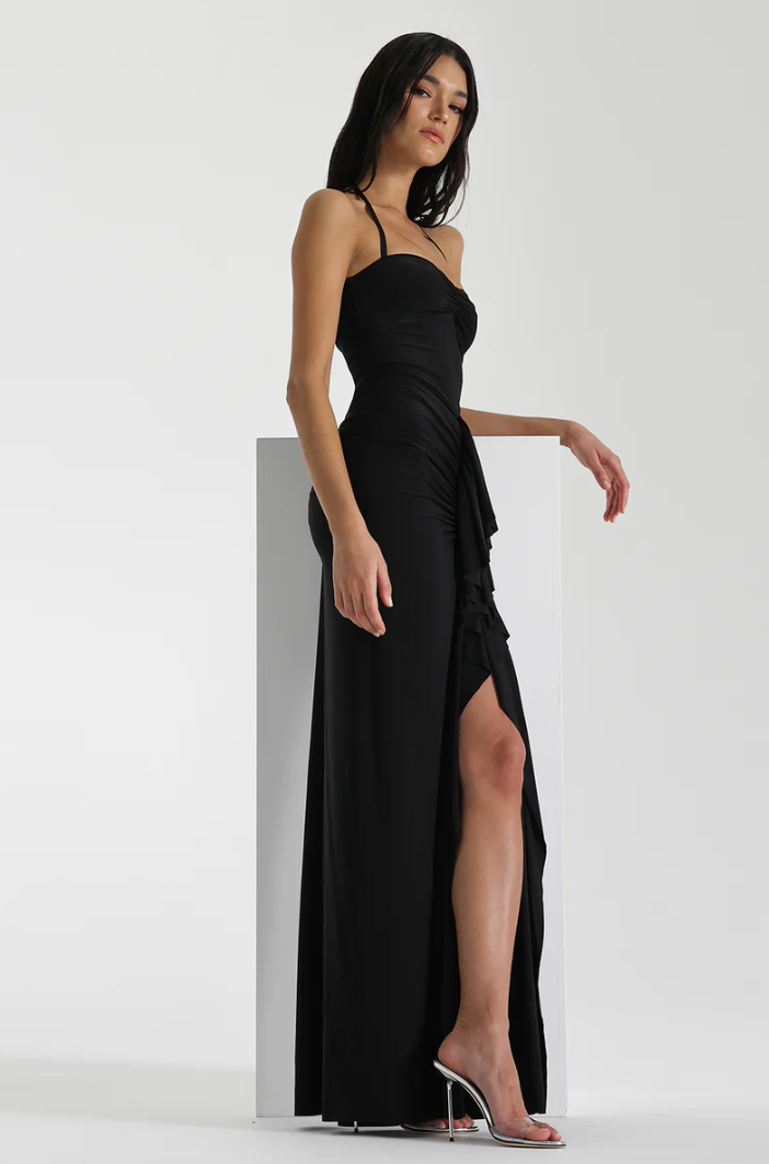 Natalie Rolt Shontae Gown Black