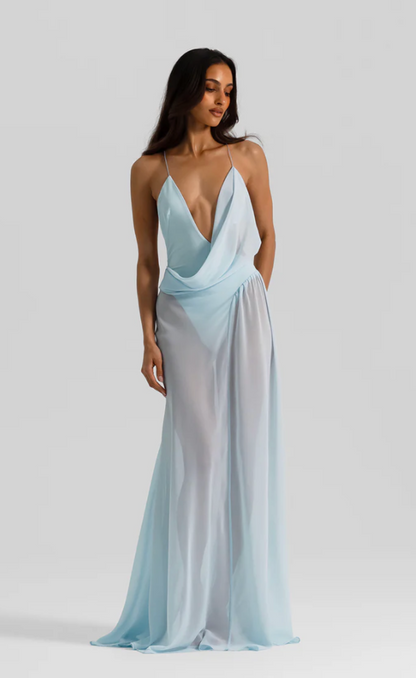 Natalie Rolt Agnes Dress Ice Blue