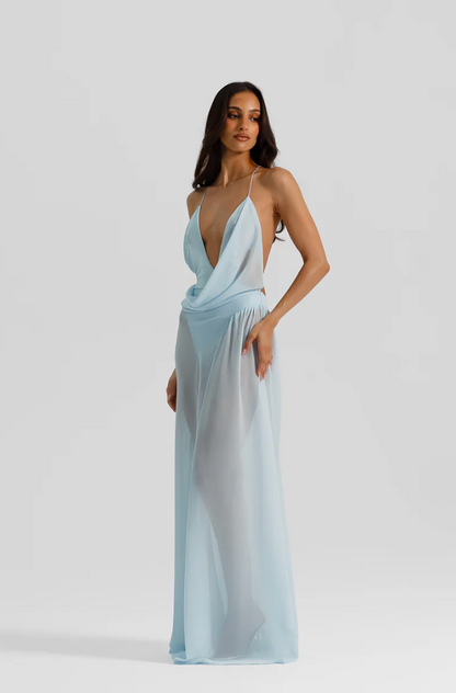 Natalie Rolt Agnes Dress Ice Blue
