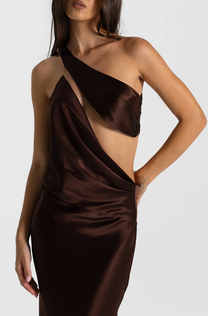 Natalie Rolt Paloma Gown Espresso