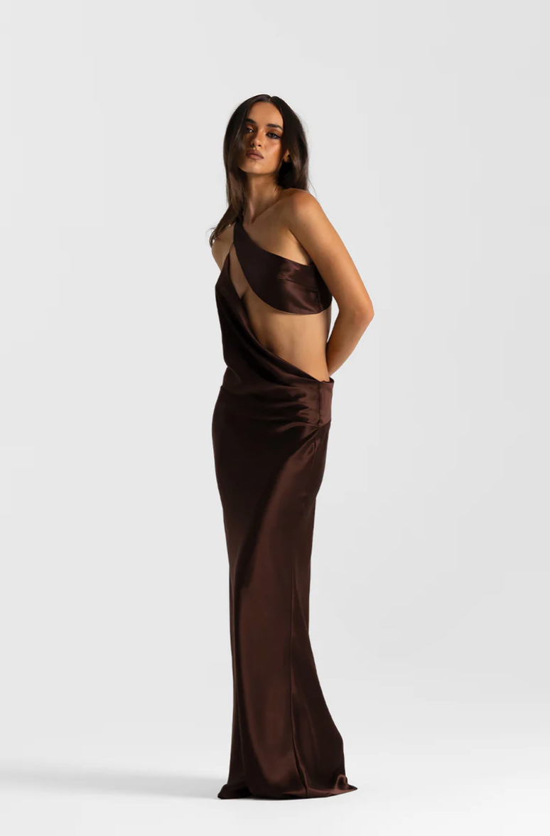 Natalie Rolt Paloma Gown Espresso