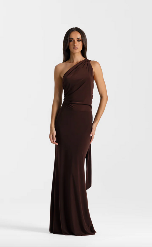 Natalie Rolt Fabienne Gown Espresso