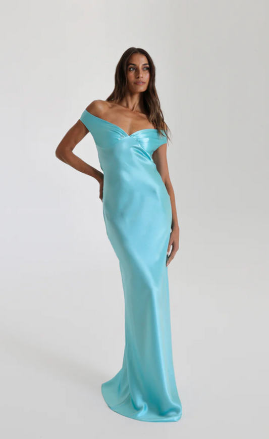 Natalie Rolt Bridget Gown Turquoise