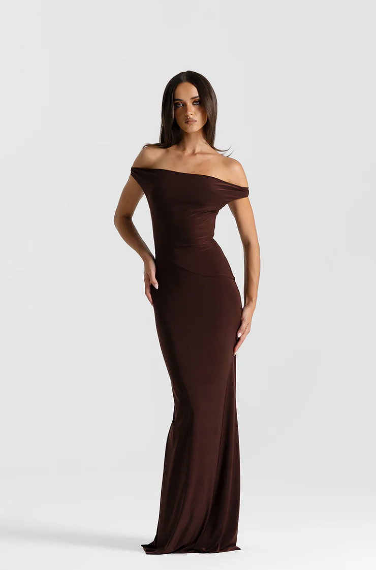 Natalie Rolt Bettina Gown Espresso