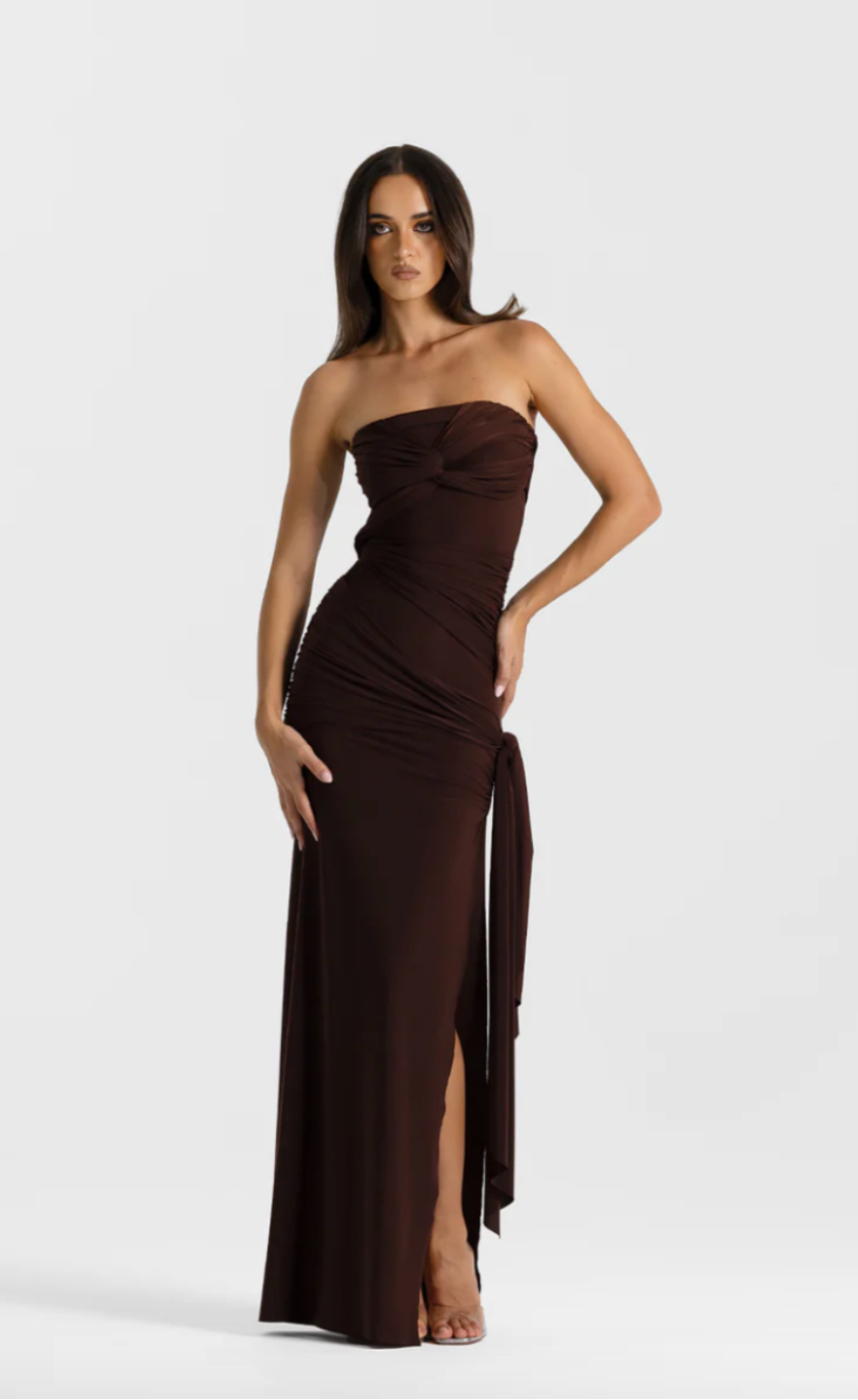 Natalie Rolt Miranda Gown Espresso