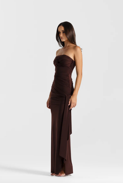 Natalie Rolt Miranda Gown Espresso