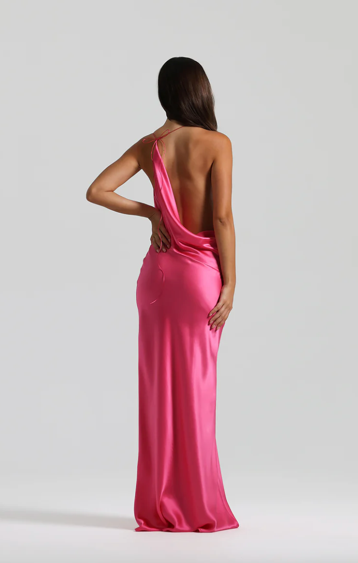 Natalie Rolt Gabi Gown Neon Pink