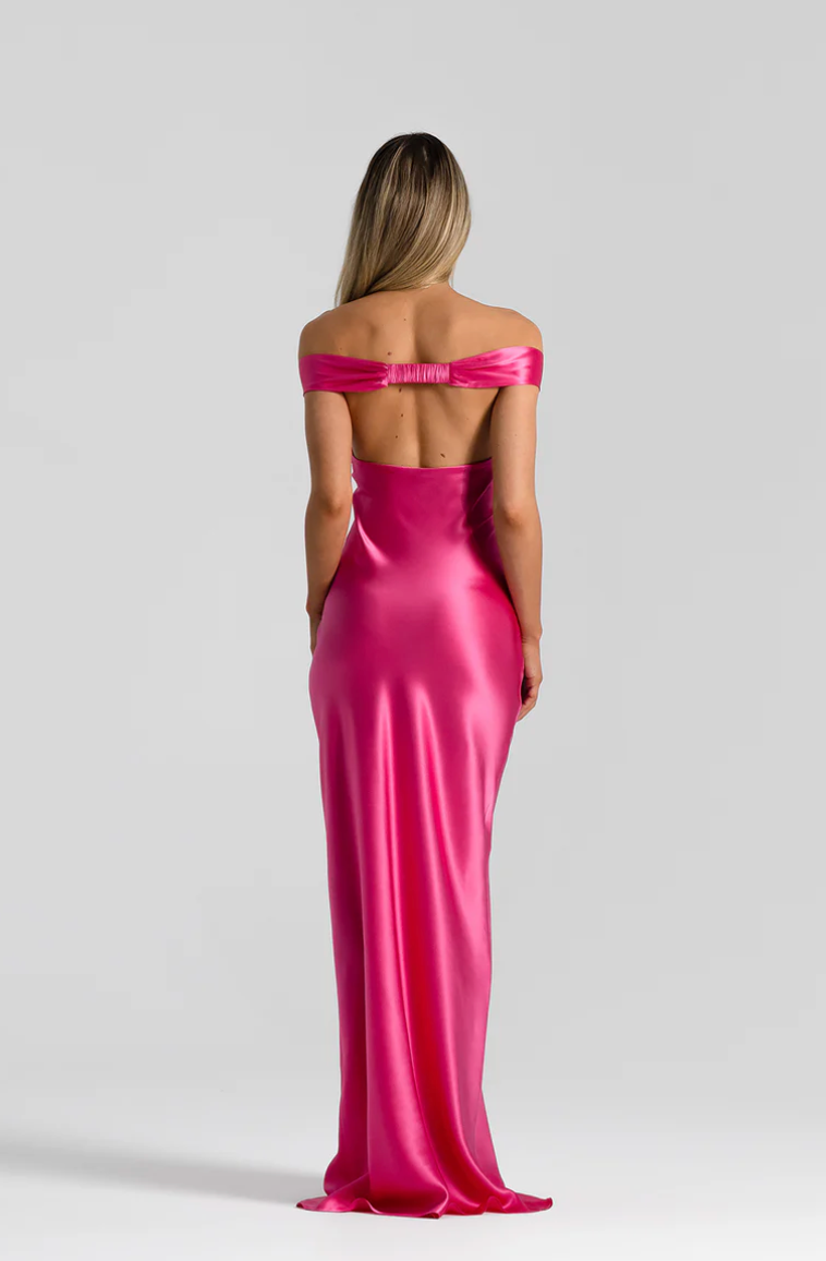 Natalie Rolt Bridget Gown Neon Pink