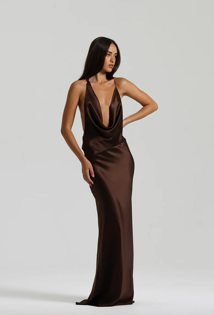 Natalie Rolt Gabi Gown Espresso