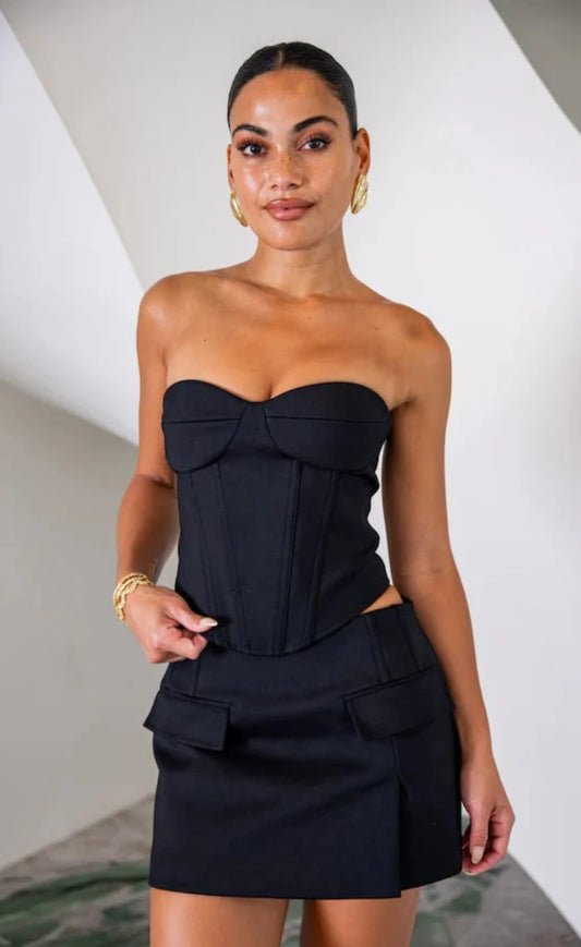 Sneaky Link Jasper Bodice & Mini Black