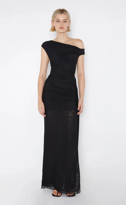 bec and bridge asymmetrical dress black Elina Dress